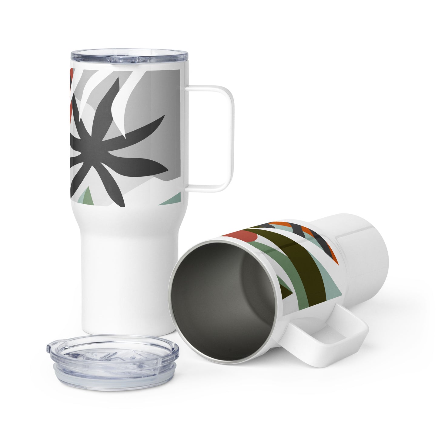 Fern Travel mug with a handle