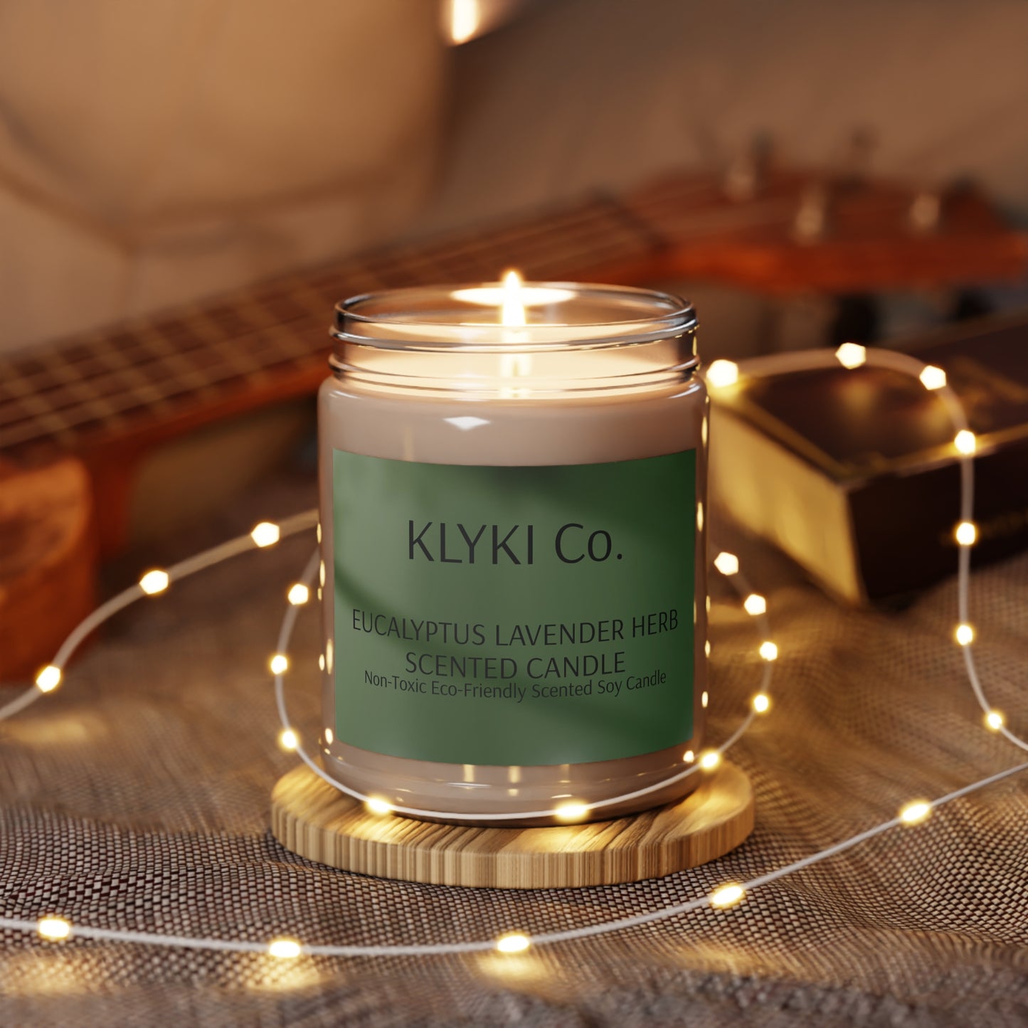 Eucalyptus Lavender Herb Scented Soy Candle, 9oz