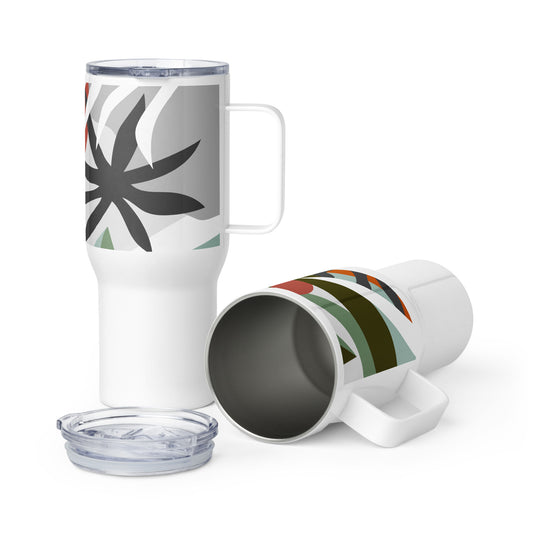 Fern Travel mug with a handle