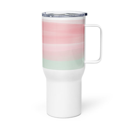 Seaside Travel mug with a handle