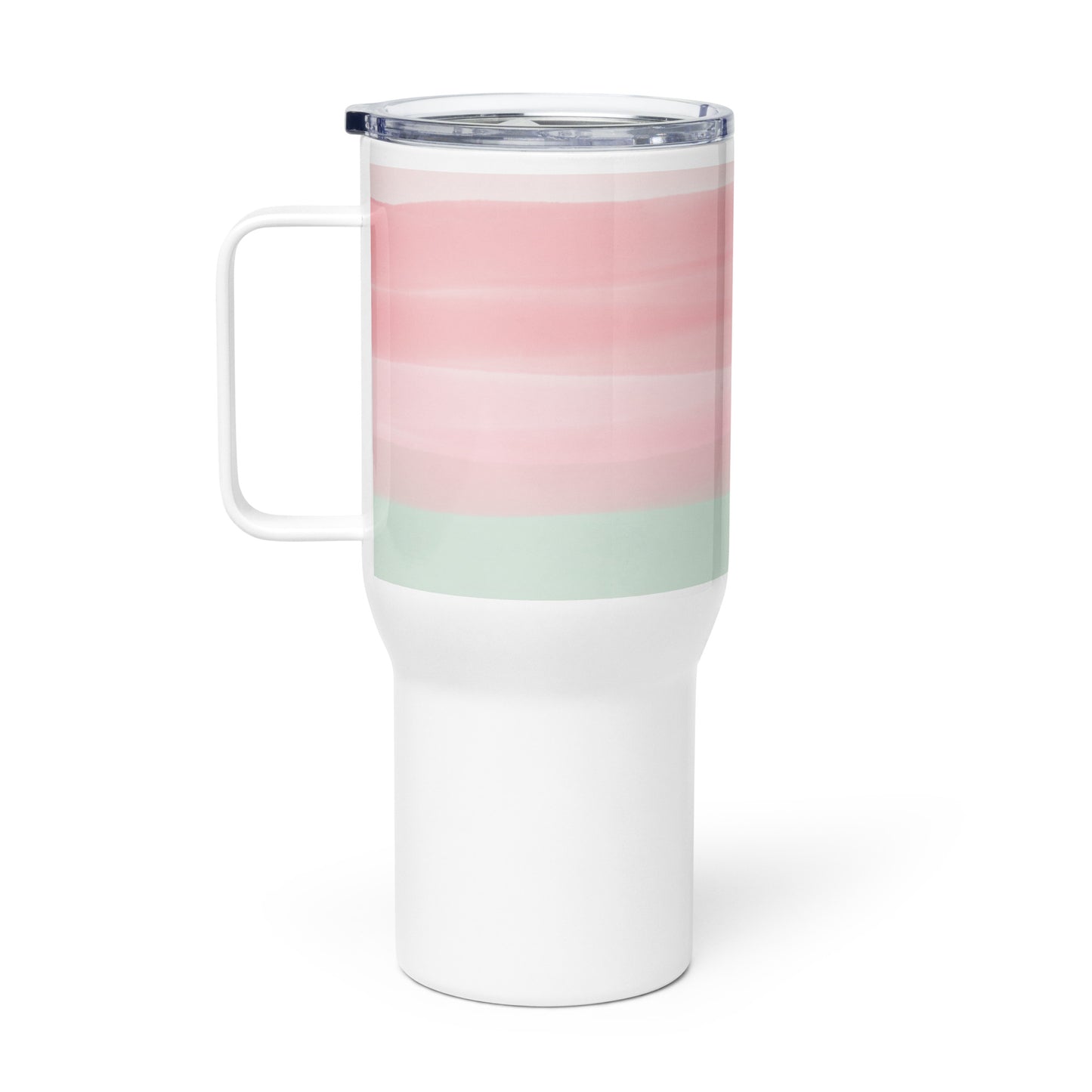 Seaside Travel mug with a handle